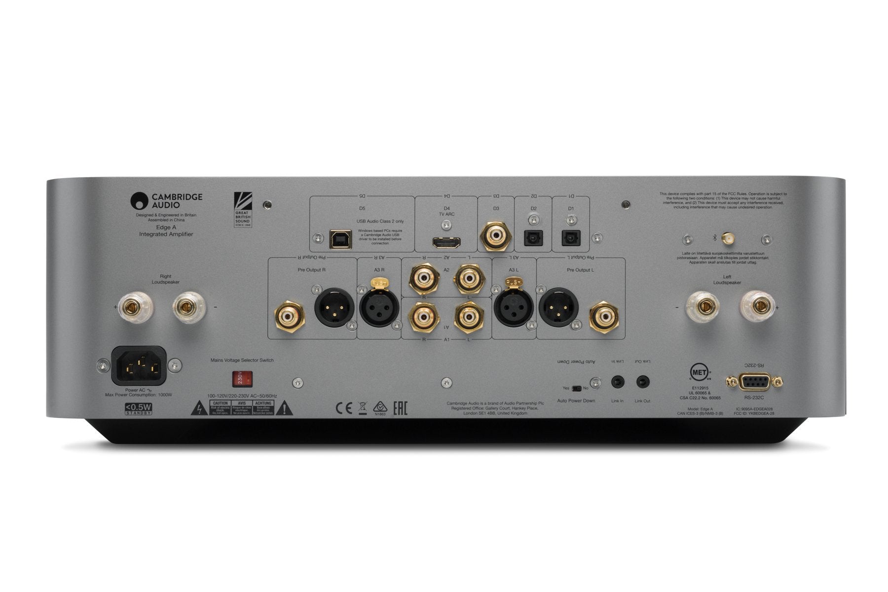 Cambridge EDGE A / INTEGRIERTER STEREO-VERSTÄRKER