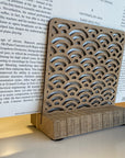 Aufsteller Schallplattencover (Altholz Eiche)