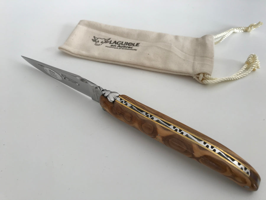 OLIVE Ganzholzgriff / 12C27 Stahl